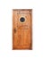 Wooden door with round porthole