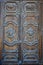 Wooden door of St. Publius Parish Church in Floriana, Malta