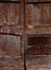 Wooden doors with aged grain and rich color