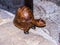 Wooden doorstop in St Maryâ€™s Parish Church in Nether Alderley Cheshire.