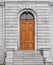 Wooden double doors