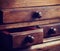 Wooden drawers old