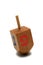 Wooden dreidel - hanukkah symbol
