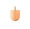 Wooden dreidel (spinning top) for hanukkah jewish holiday