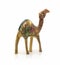 Wooden dromedary on a white background. Isolated