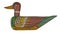 Wooden duck decoy