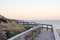 Wooden dune walkway