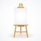 Wooden easel empty. Vector