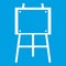 Wooden easel icon white