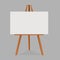 Wooden easel template for banner,ads, poster. Place your picture