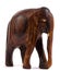 Wooden elephant figurine