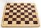 Wooden empty chess board