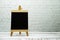 Wooden Empty Easel with Space copy background