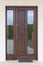 Wooden entrance door