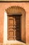 Wooden entrance door in Marrakesh, Morroco