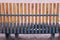 Wooden fence barrier pattern . animal protection fence