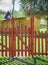 Wooden fence with guards