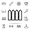 wooden fence icon. web icons universal set for web and mobile