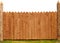 Wooden fence isolated on white