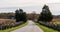 A wooden fence lined United States Avenue at the Gettysburg National Military Park