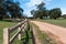Wooden Fence Lines Walking Trail at Ramona Grasslands Preserve