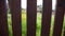 Wooden fence recorded from top to bottom