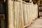 Wooden fence with sun rays falling on it