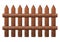 Wooden fence vector symbol icon design.