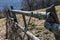 Wooden fence, Vrsatske rocks, White Carpathian mountains, Slovakia