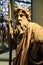 Wooden figure Moses with pilgrim`s staff