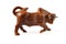 Wooden figurine of a bull