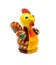 Wooden figurine of rooster