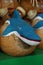 Wooden figurine toy shark