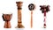 Wooden figurines, decorative figurines, musical instruments