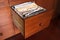 Wooden file cabinet