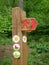 Wooden finger post for public footpaths