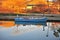 Wooden fisher boat in the water