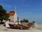 A wooden fisherman boat ashore on Premuda