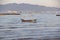 Wooden fisherman boats in sea water