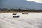 Wooden fisherman boats in sea water