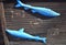 wooden fishes background