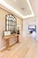 Wooden floor hallway and traditional items of a house