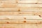 Wooden flooring made of freshly sawn boards. Wooden timber wall. Old wood texture. Brown natural simple wooden texture material