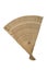 Wooden folding fan for creation of the air flow fanning the person
