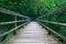 Wooden footbridge