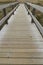 Wooden footbridge or boardwalk, Chesil beach.