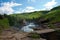 Wooden footbridge over  rapids of mnweni river