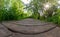 Wooden footpath in natural reserve