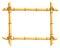 Wooden frame of bamboo sticks