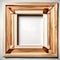 Wooden Frame with Blank Canvas